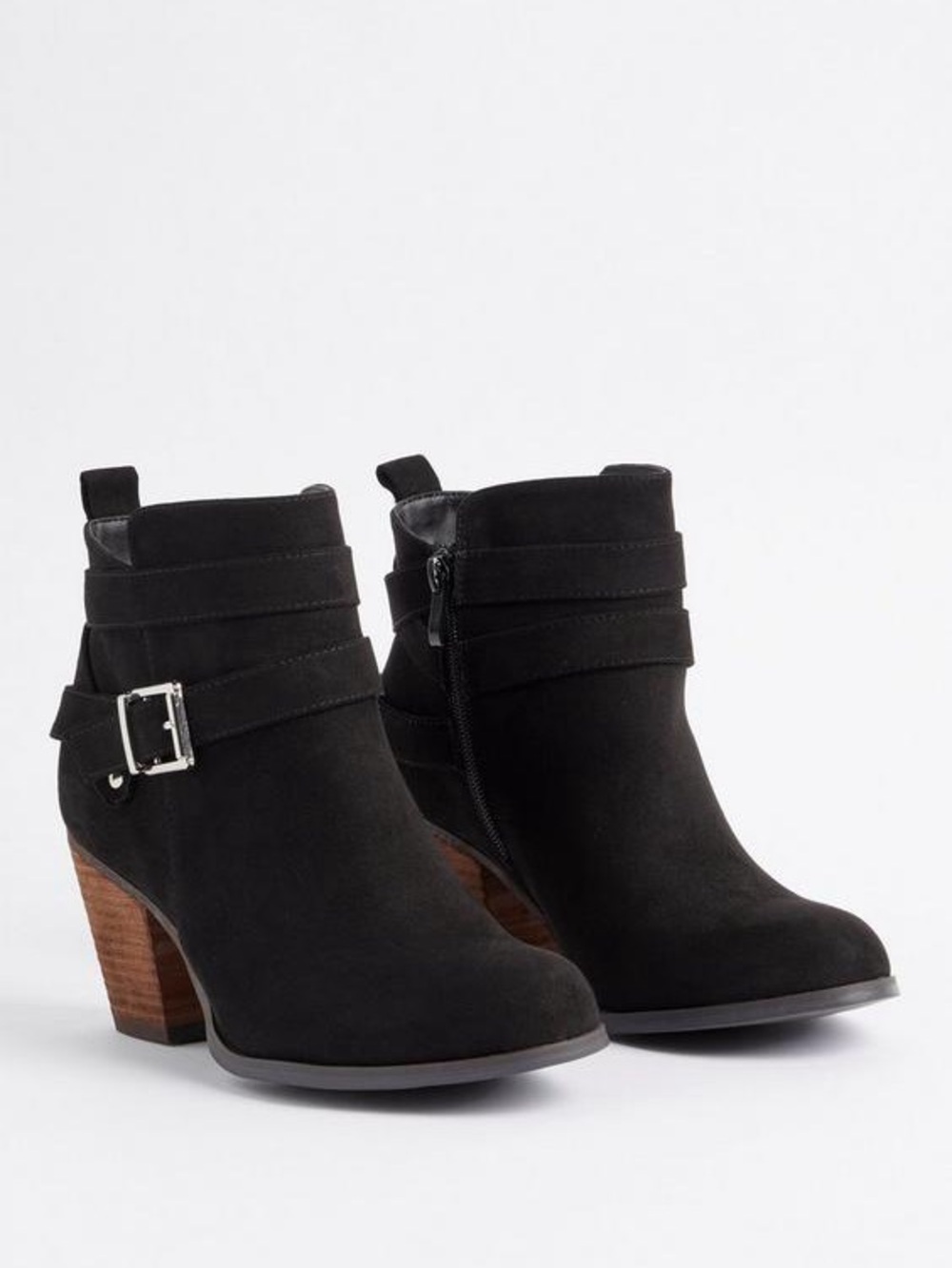 Torrid Stacked Ankle Bootie - Black (WW)